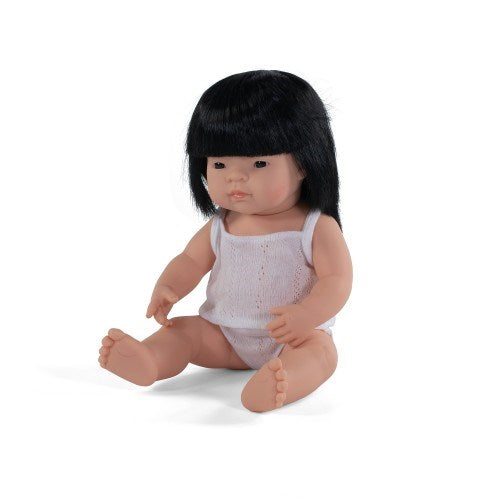 Miniland Anatomically Correct Baby Doll Asian Girl 38cm (7671979213026)