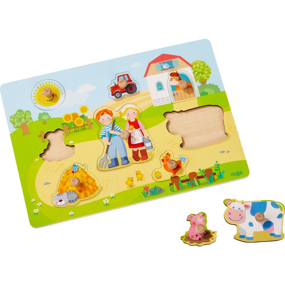 Haba Clutching puzzle On the farm (6898938052790)