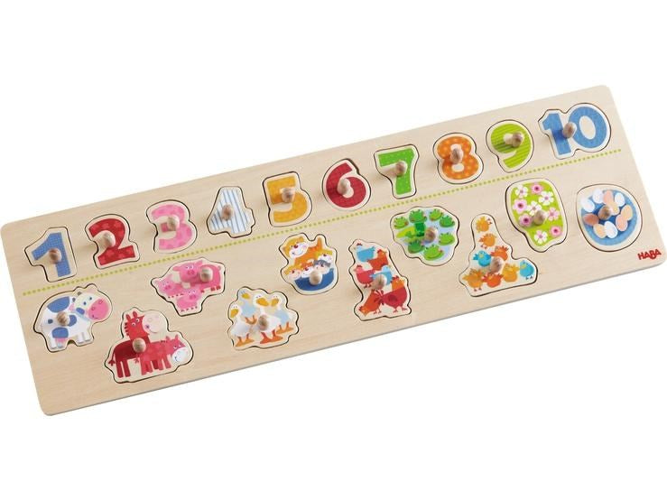 Haba Clutching Puzzle Animals by number (6898938642614)