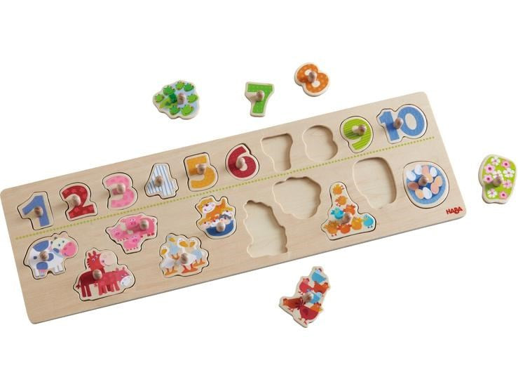 Haba Clutching Puzzle Animals by number (6898938642614)