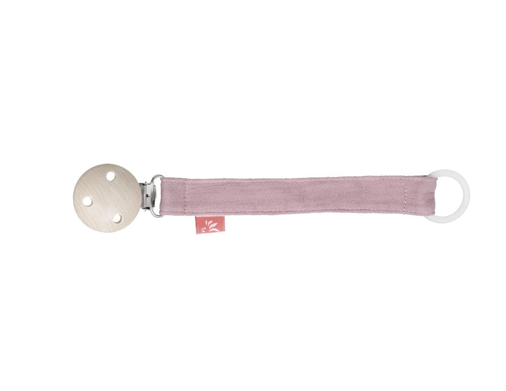 xKikadu Soother Clip Pale Rose Muslin (6822800621750)