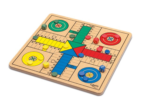 Cayro Games Parcheesi (Ludo) and Goose - Metal Box (6823367442614)
