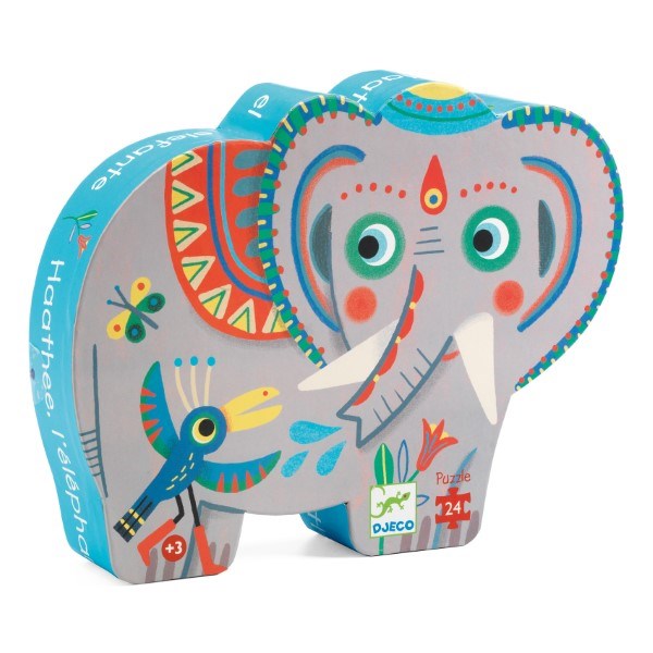 Djeco Asian elephant - 24pc (6906316095670)