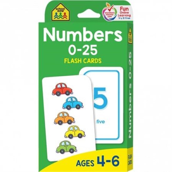 Hinkler Flash Cards : Numbers 0-25 (7773080748258)