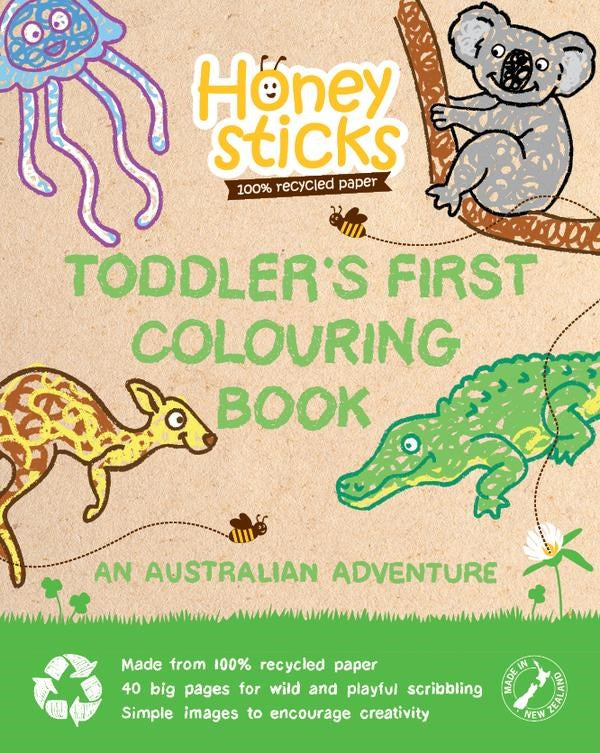 Honeysticks- Toddlers First Colouring Book- An Aussie Adventure (7097057870006)