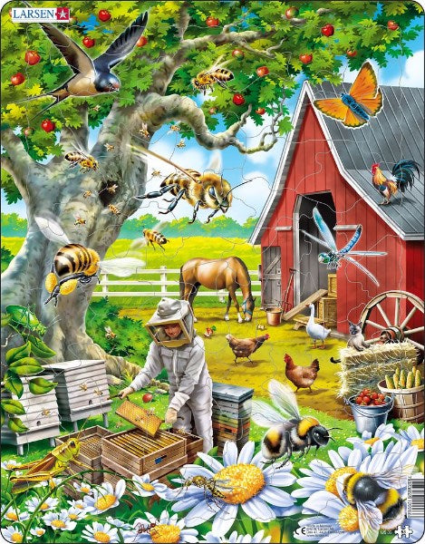 Larsen Maxi Puzzle Bee Keeping - 53 pieces (7979221385442)