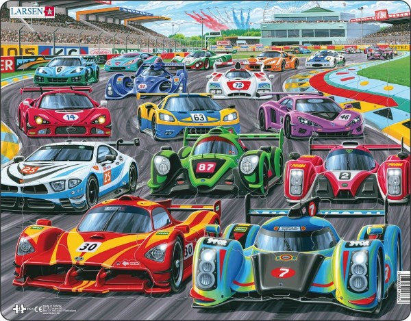Larsen Maxi Puzzle Racing Cars - 38 pieces (6822795346102)