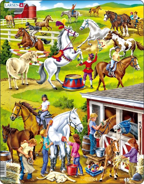 Larsen Maxi Puzzle Horses - 50 pieces (6822796722358)
