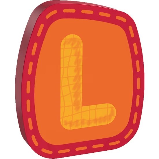 xHABA Wooden letter L (6823246856374)