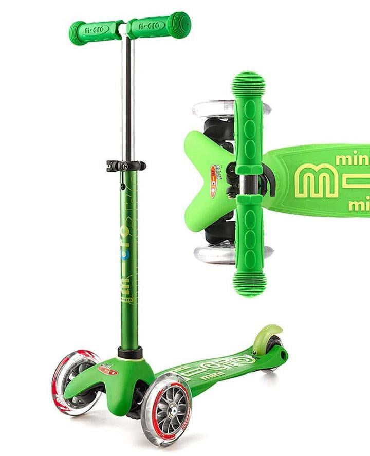 Mini Micro Deluxe 3 Wheel Scooter - Green (6823146782902)