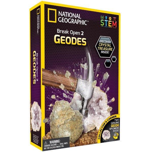 Dr Cool National Geographic Break Open 2 Real Geodes (6822774046902)