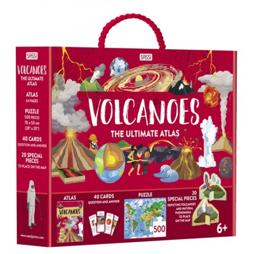 Sassi Junior The Ultimate Atlas and Puzzle Set - Volcanoes 500 pcs (7746707226850)