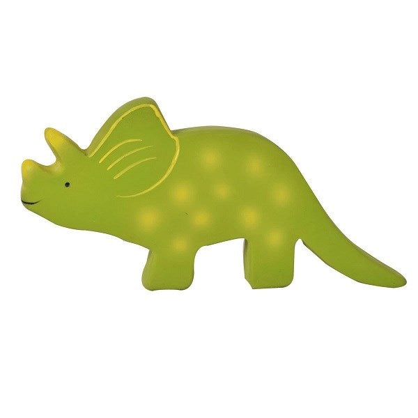 Tikiri Collection Baby Triceratops (Trice) - Natural Rubber Teether and Bath Toy (7512955551970)