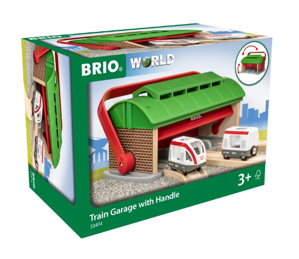 BRIO Destination Train Garage w Handle 3 pcs 33474 (6823350599862)