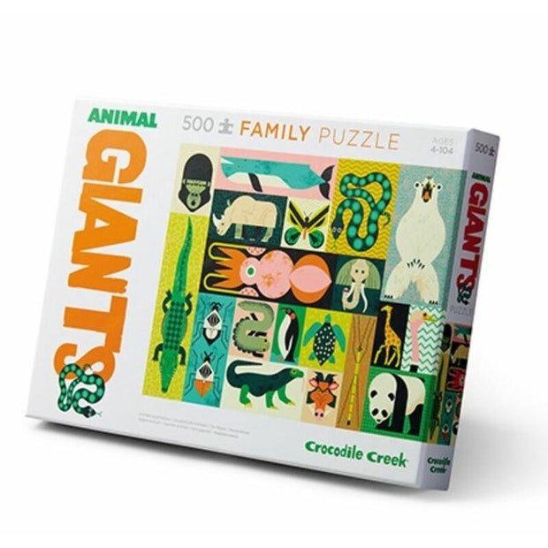 xCrocodile Creek 500pc Family Puzzle Animal Giants (6823345455286)