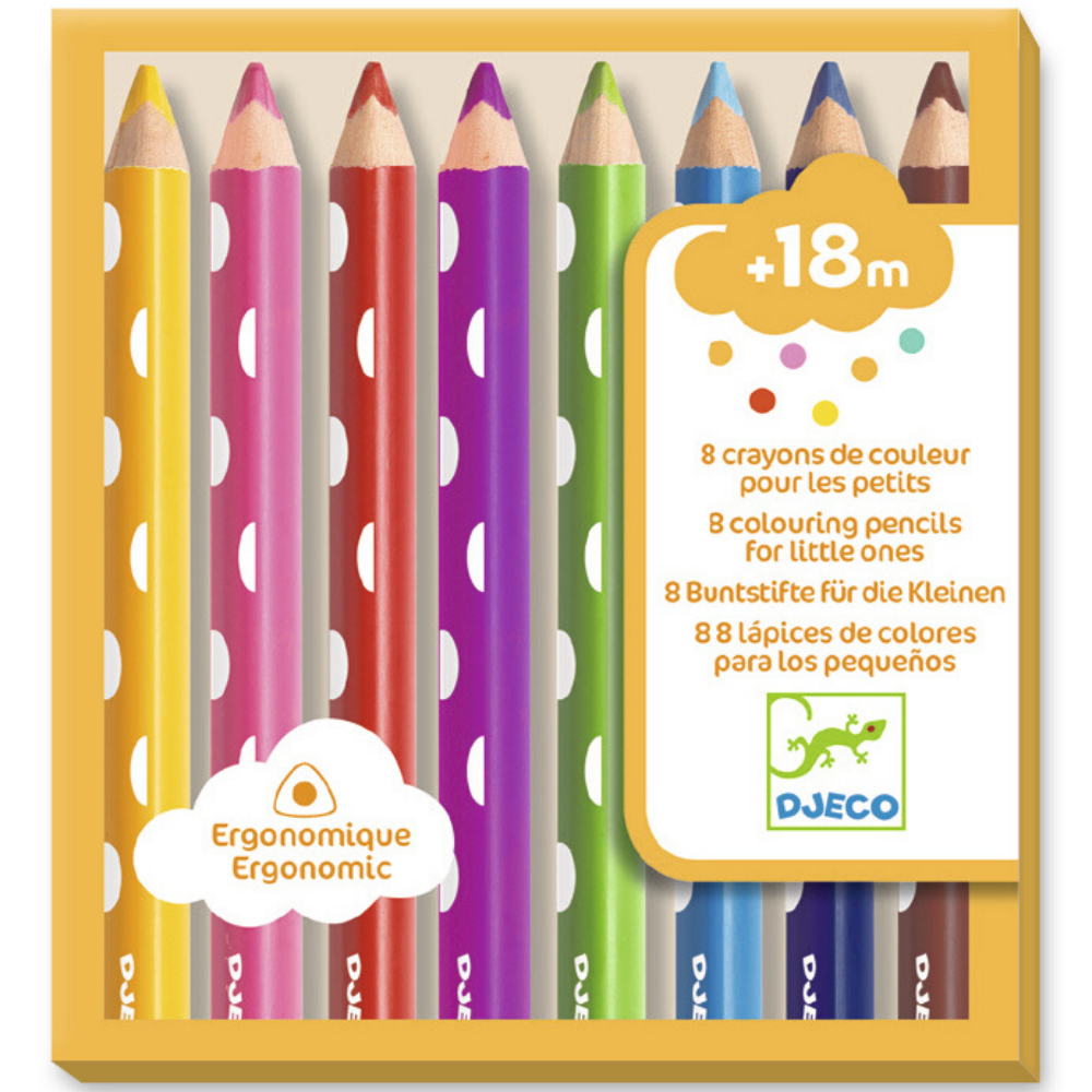 Djeco 8 Colouring Pencils for Little Ones (7875458105570)