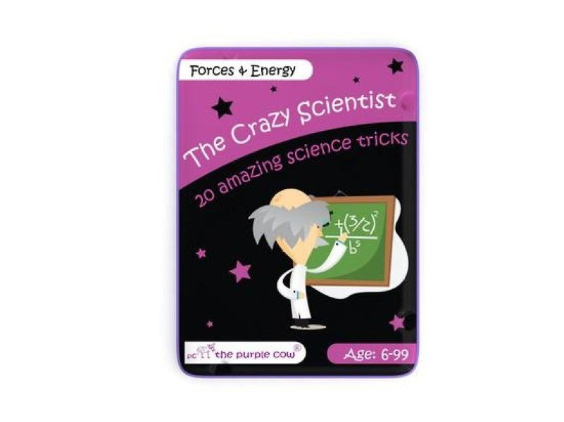 Purple Cow Crazy Scientist Forces and Energy Activity Cards 20 Experiments (7747717955810)