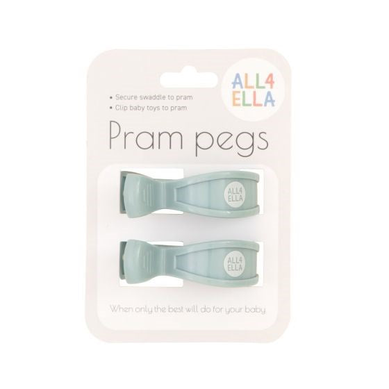 All4Ella Pram Pegs - 2 Pack - Steel Blue (8266143236322)