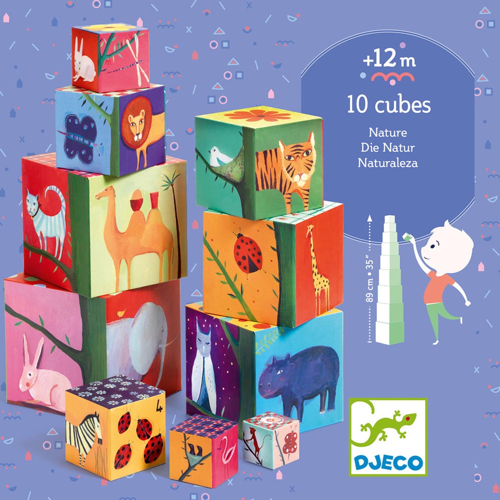 Djeco 10 Nature & Animal Blocks (8088651333858)