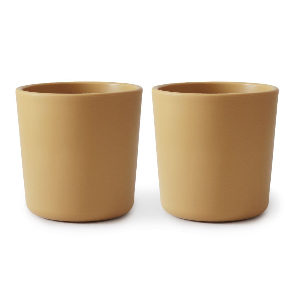 Mushie Dinnerware Cup- Mustard- Set of Two (7463390707938)