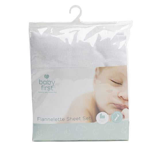 Baby First Bassinet Flannelette Sheet Set (8266143891682)