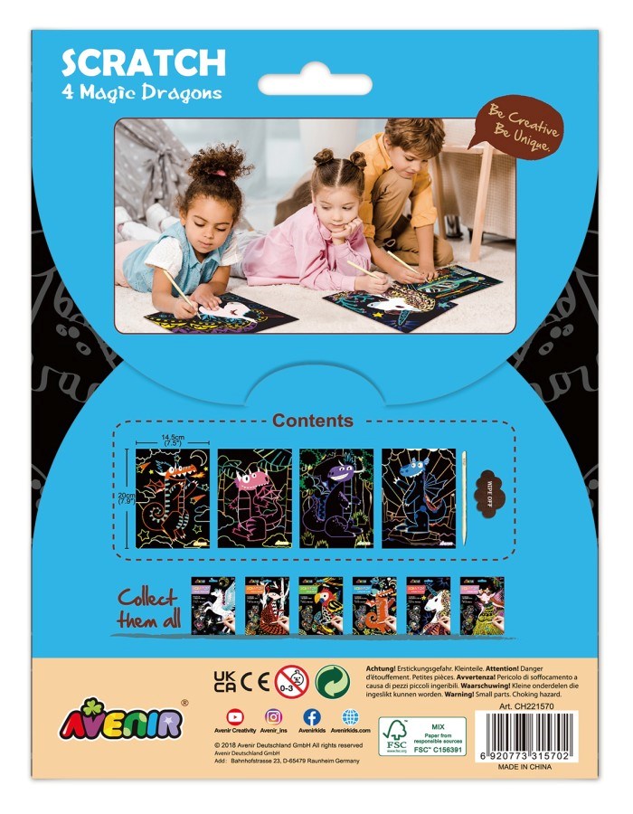 Avenir Scratch-4 Magic Dragons (8262295519458)