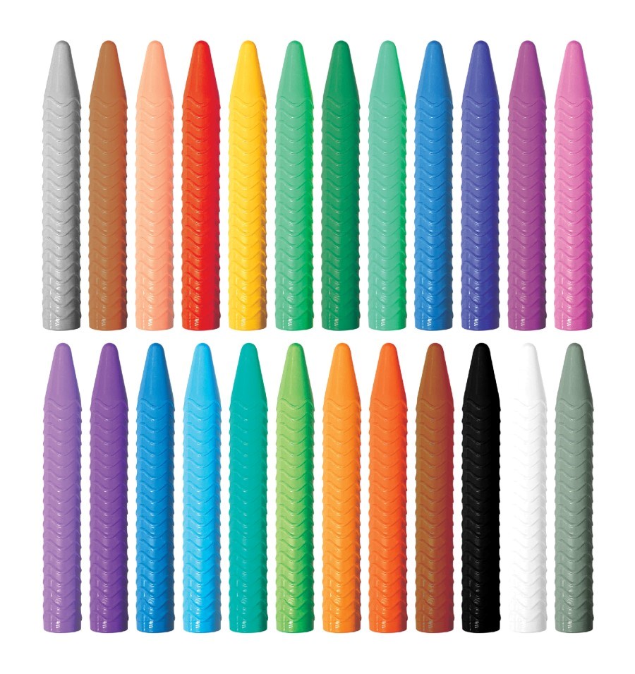 Haku Yoka Spiral Crayons-24 Colours (8262297518306)