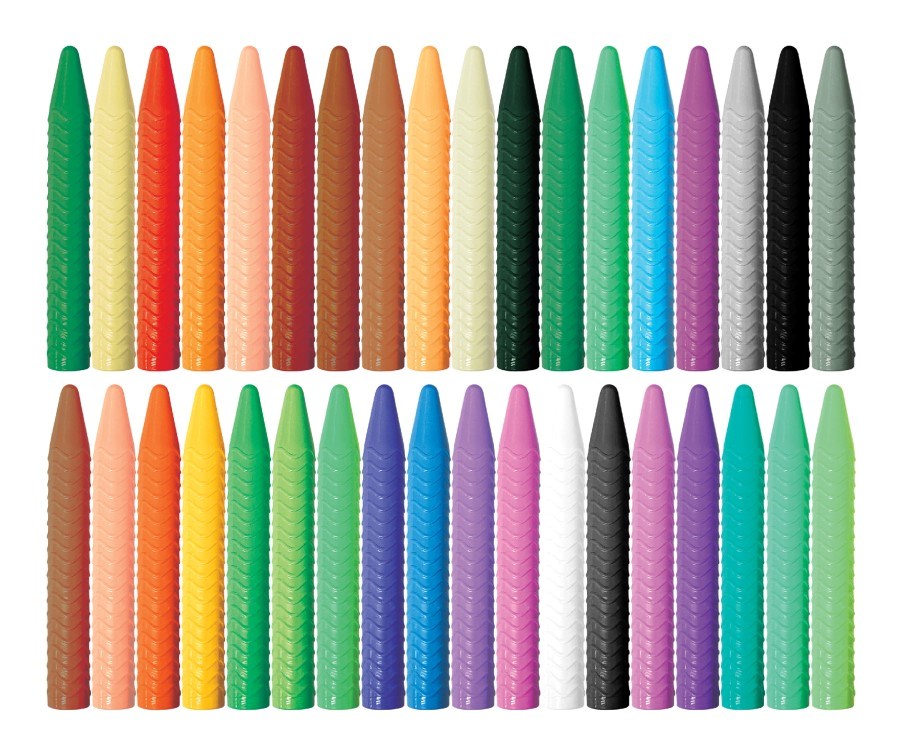 Haku Yoka Spiral Crayons-36 Colours (8262297616610)