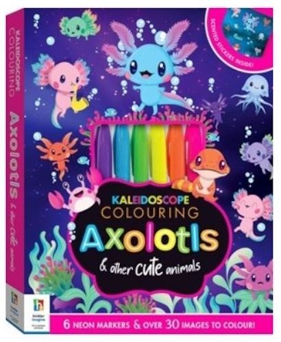 Hinkler Kaleidoscope Colouring Kit: Axolotls (8264132395234)