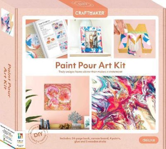 Hinkler Craft Maker Deluxe Paint Pouring Art Kit (8264133017826)