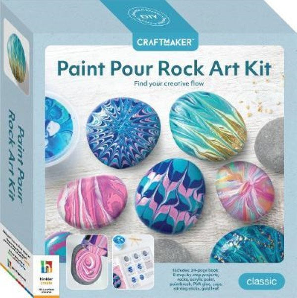 Hinkler Craft Maker Paint Pour Rock Art Kit (8264133181666)