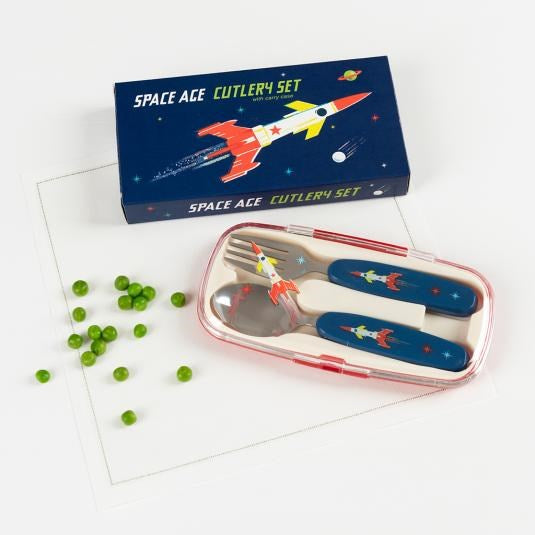 Rex London Space Age Children cutlery set (7933290840290)