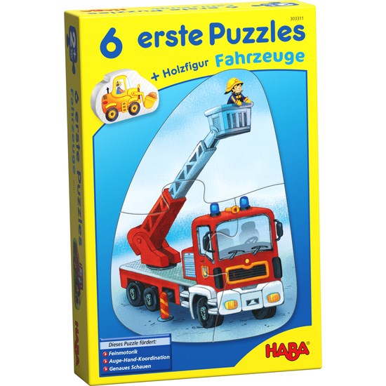 HABA 6 Little Hand Puzzles Vehicles (6823260750006)