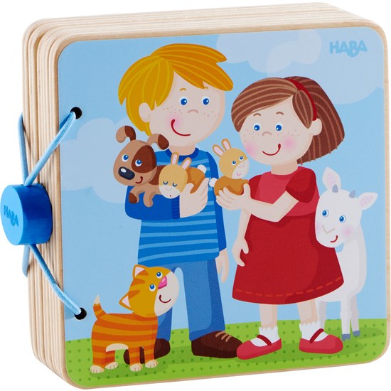 xHABA Wooden Baby book Animal Kids (6898958172342)