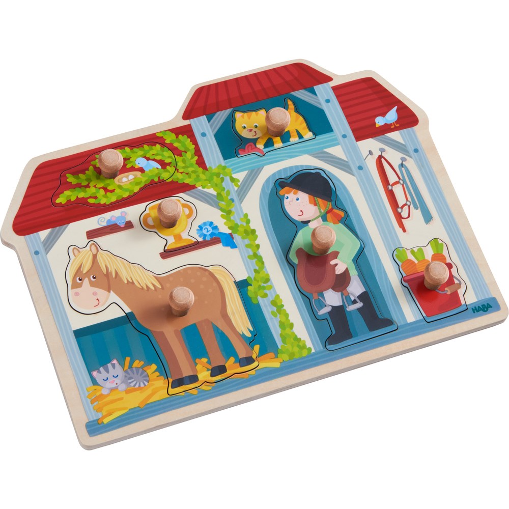 HABA Clutching puzzle In the Horse Stable (6823290241206)