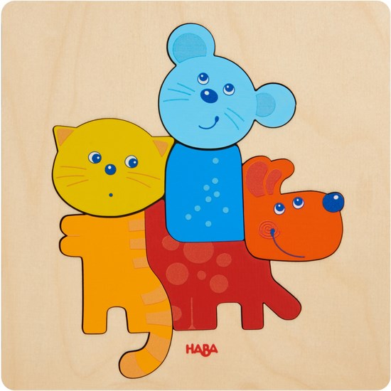 HABA Wooden puzzle Pets (8112128557282)