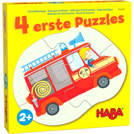 Haba 4 Little Hand Puzzles Emergency Vehicles (6899082199222)