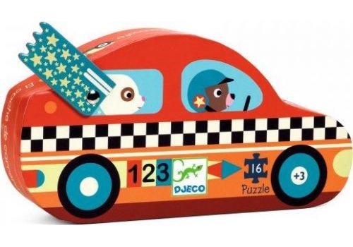 Djeco The Racing Car Puzzle 16pc (7875454173410)