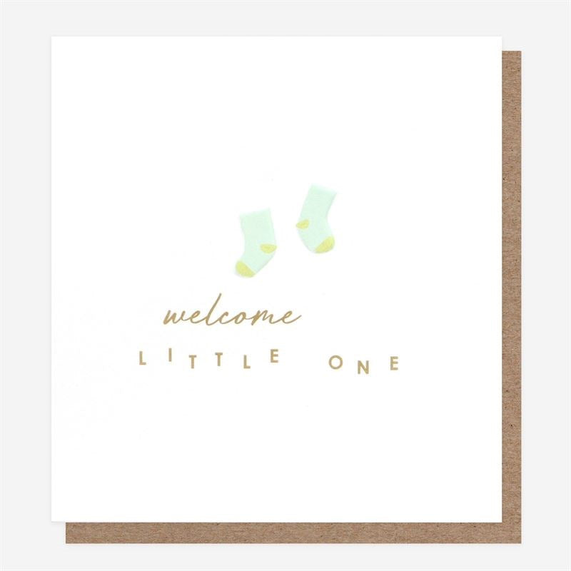 Caroline Gardner - Welcome Little One Boy - Baby Card (8055518593250)