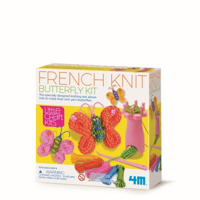 4M Craft French Knit Butterfly Kit (7469657751778)