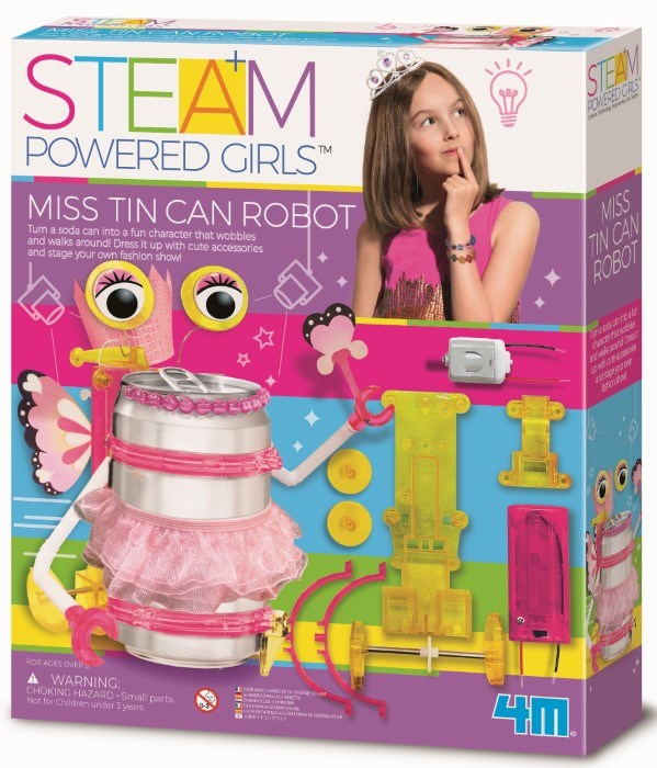 4M Science Miss Tin Can Robot (8239121957090)