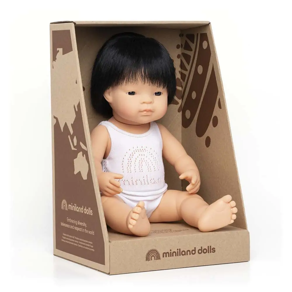 Miniland - Baby Doll - Asian Boy 38cm (8088880546018)