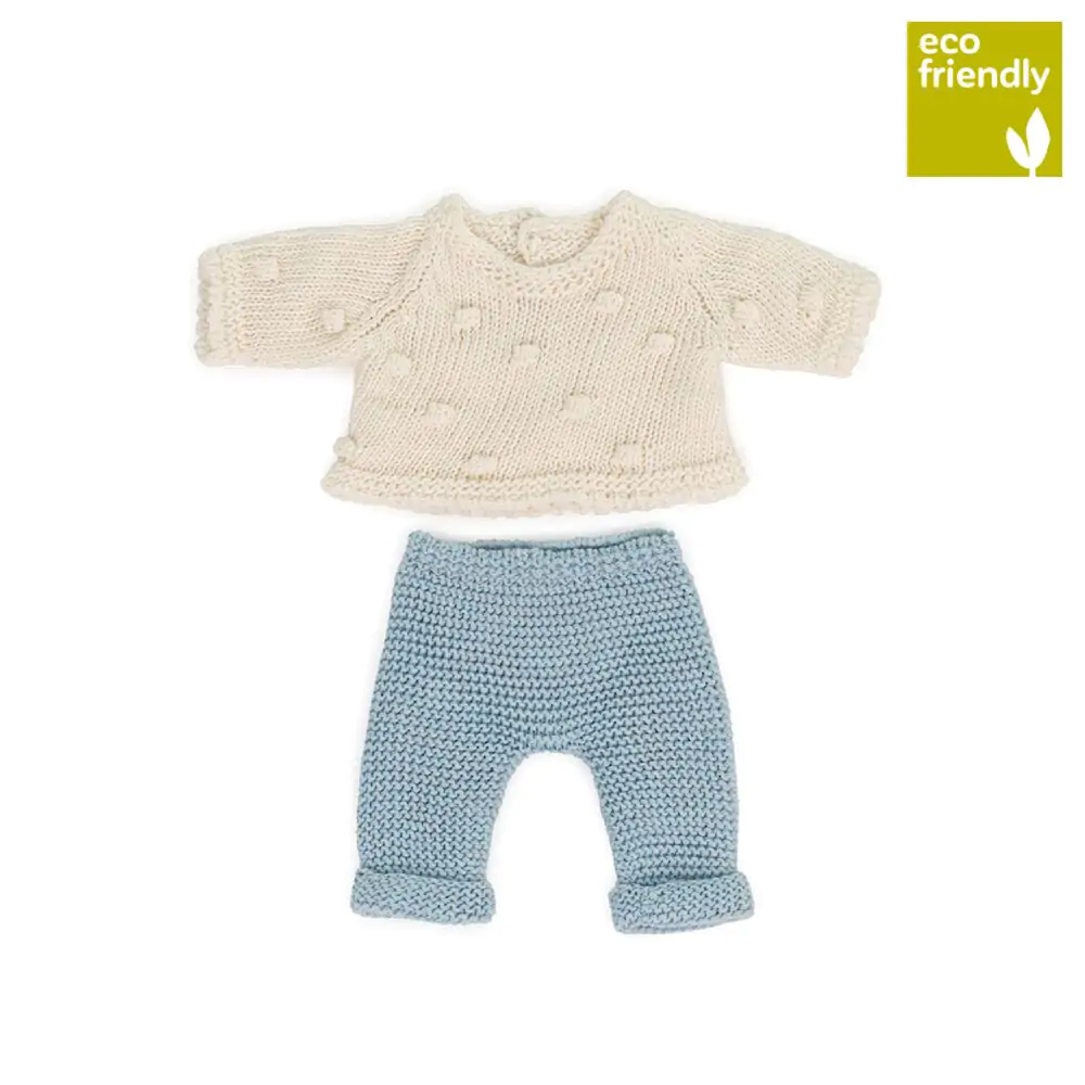 Miniland - Knitted Doll Outfit 21cm - Sweater & Trousers (8088880283874)