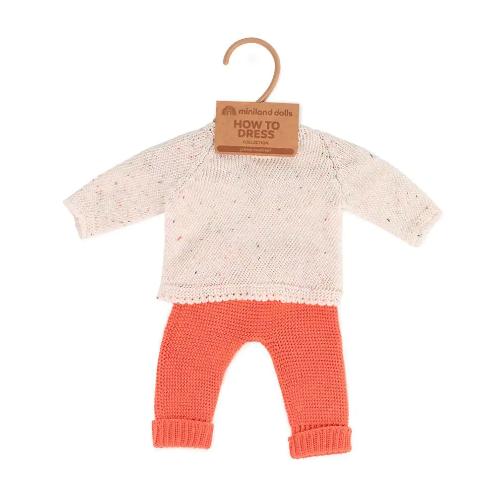 Miniland - Knitted Doll Outfit 38cm - Sweater & Trousers (8088883167458)