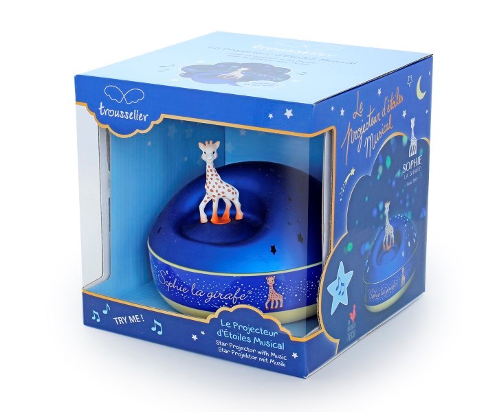 Trousselier Night Light Star Projector with Music- Sophie the Giraffe (7854791590114)