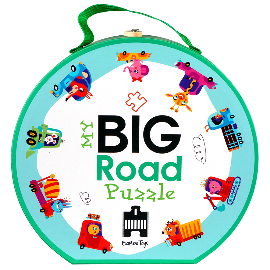 Barbo Toys Our Big Road Puzzle in Suitcase (8262292275426)