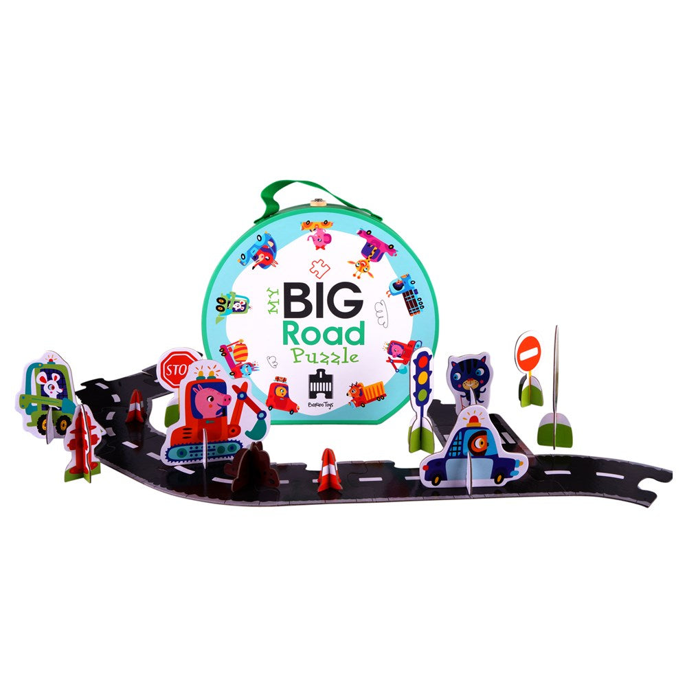 Barbo Toys Our Big Road Puzzle in Suitcase (8262292275426)
