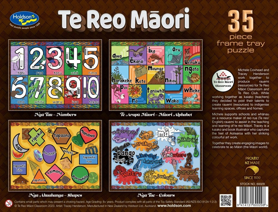 Holdson Te Reo Maori 35pc Frametray  Puzzle (8262291947746)