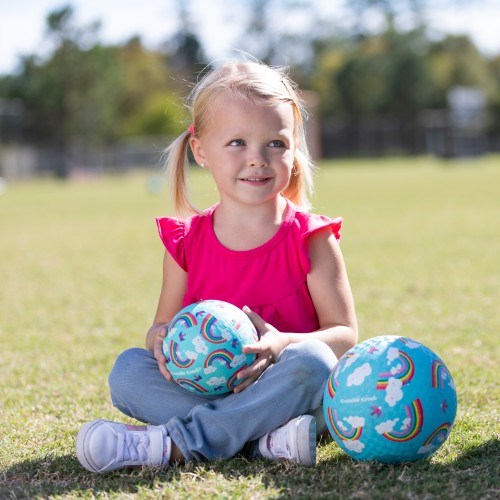 Crocodile Creek 5" Playground Ball - Rainbow Dreams (8264130953442)