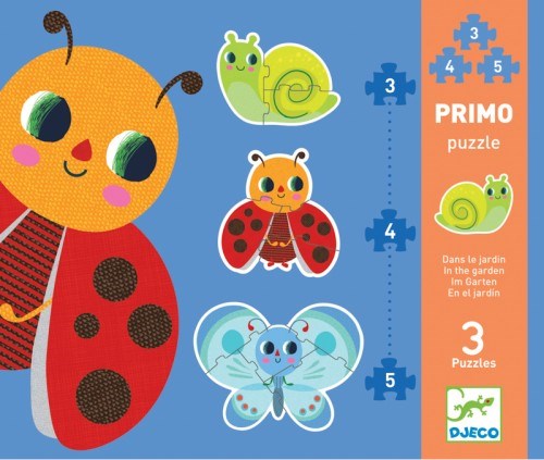 Djeco In the garden Baby Puzzle - 3 4 5 pcs (7762936332514)